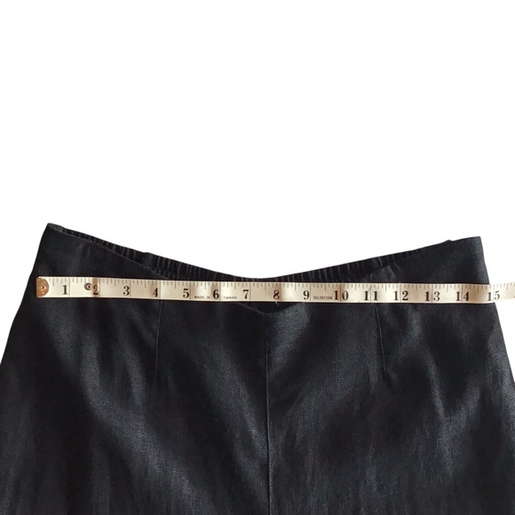 NWOT Kokomarina Black Linen Wide Leg Pants - Picture 9 of 14